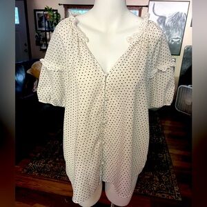 Floral Polka Dot Blouse